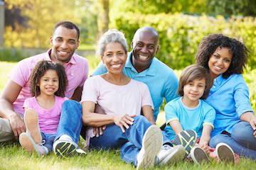 general dentist high point | family relaxing at park