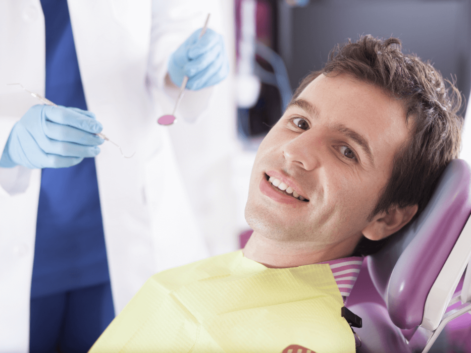 emergency dentist high point | man at dentist
