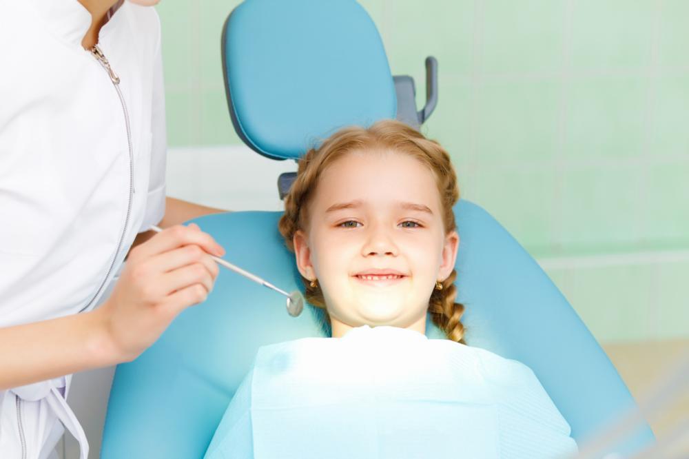 girl during dental checkup in high point nc