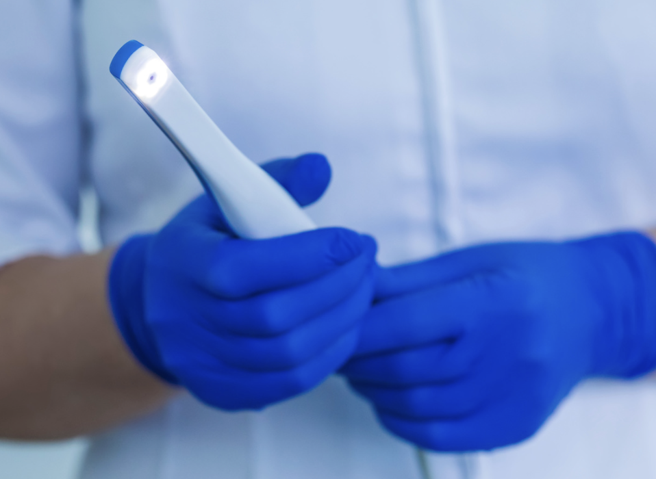 dental hygienist with intra-oral camera in High Point, NC