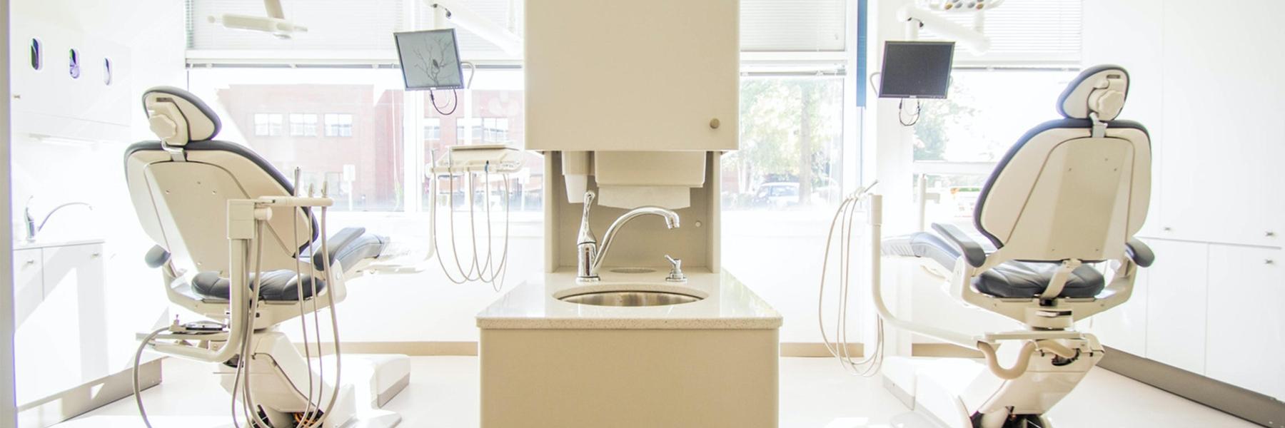 Empty exam room at dentist in High Point, NC