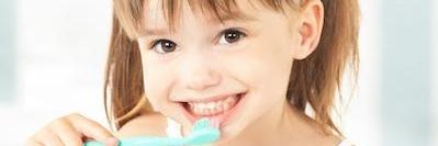 girl brushing her teeth in high point nc