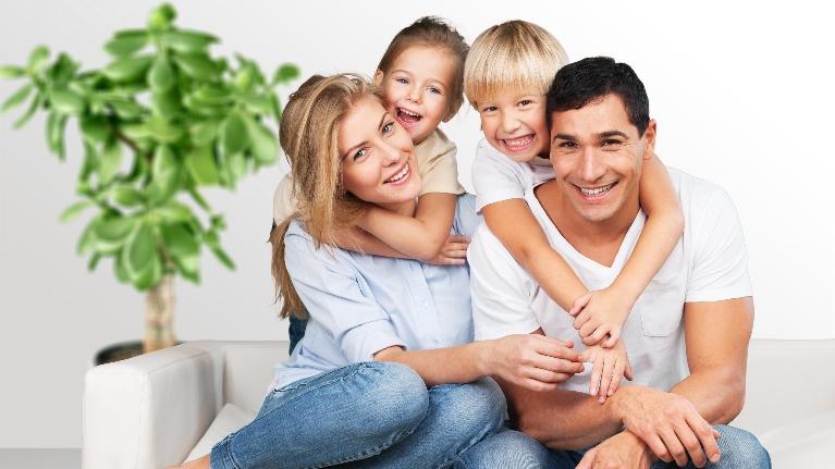 Family relaxing after Dentistry session at Deep River Family & Cosmetic Dentistry